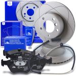 Ate POWERDISC Bremsscheiben +Bremsbeläge +Warnkontakte vorne [Hersteller-Nr. 10696205] für BMW