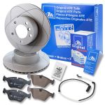 Ate POWERDISC Bremsscheiben +Bremsbeläge +Warnkontakte hinten [Hersteller-Nr. 10696391] für BMW