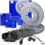 Ate POWERDISC Bremsscheiben +Bremsbeläge +Warnkontakte vorne [Hersteller-Nr. 10698590] für BMW