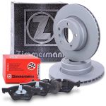 Zimmermann Bremsscheiben + Bremsbeläge Vorderachse [Hersteller-Nr. 10697771] für BMW