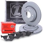 Zimmermann Bremsscheiben + Bremsbeläge Hinterachse [Hersteller-Nr. 10697772] für BMW