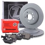 Zimmermann Bremsscheiben + Bremsbeläge Hinterachse Belüftet [Hersteller-Nr. 10697797] für BMW
