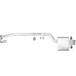 BMW 5er 525d 530d Touring E60 E61 Mittelrohr Endtopf Auspuff Anbausatz