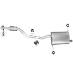 Bmw 3er E36 Compact 316 318 Endtopf Auspuff Auspuffanlage Anbausatz