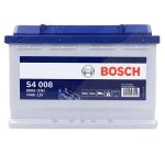 Bosch Starterbatterie S4 008 74Ah 680A 12V Renault: Clio II Vw: Golf VII, Golf IV, Golf VI, Golf V 0092S40080