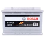 Bosch Starterbatterie S5 008 77Ah 780A 12V Renault: Clio II Vw: Golf IV, Golf VI, Golf V, Caddy I 0092S50080