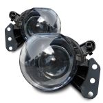 2x Nebelscheinwerfer mit LINSE in Schwarz Links + Rechts für BMW E60 / E61