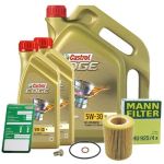 Mann Filter Ölfilter+Schraube+7 L Castrol 5W-30 C3 Bmw: Z3, X5, X3, 7, 5 DE01675 : 1552
