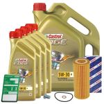 Bosch Ölfilter+Schraube+9 L Castrol 5W-30 C3 Bmw: X5, X3, 7, 6, 5 1552FD : 15530C : D