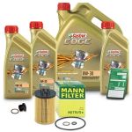 Mann Filter Ölfilter+Schraube+8 L Castrol 0W-30 Bmw: X5, 7, 6, 5 HU715/5x : DE01675 : 22