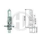 Diederichs Glühlampe, Fernscheinwerfer [Hersteller-Nr. LID10012] für Abarth, Alfa Romeo, Alpina, Audi, BMW, Chevrolet, Chrysler, Citroën, Dacia, Daiha