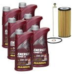 Inspektionspaket mit 6L Mannol Combi LL 5W-30 BMW F20 E90 F10