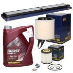 Inspektionspaket mit 5L Mannol Energy Combi 5W30 BMW 1er (E81) 3er (E90)