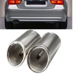 2 Stücke Schalldämpfer Auspuff Endrohr Chrom für BMW E90 E92 325 3 Serie 06-10