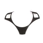 Kohlefaser stil lenkrad taste dekoration rahmen trim abdeckung aufkleber für bmw 3 series E90 e92 e93 2005-2012