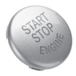 Silber start stop Motor taste schalter abdeckung für bmw X5 X6 e70 e71 E90 e91 e92 e93