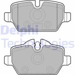 DELPHI Bremsbelagsatz, Scheibenbremse hinten rechts links mit Zubehör für BMW (BRILLIANCE) 34216774417 34212288890 3421677929 LP1924