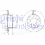 DELPHI Bremsscheibe vorne rechts links belüftet 292mm für BMW (BRILLIANCE) 34116854997 34116764641 BG3900C