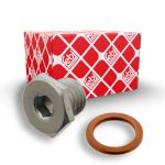 FEBI BILSTEIN Verschlussschraube, Ölwanne 48887  17mm für LAND ROVER BMW 11131704394 LSF000010S1 11131742994S1