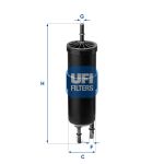 UFI Kraftstofffilter 31.962.00  55mm für BMW 16127233840 16127451424