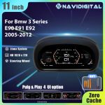 Navigital 11'' zoll Lcd Dashboard Für BMW 3er E90 E91 E92 2005-2012 Jahre Unterstützung Carplay Panel Virtuele Cockpit tachometer