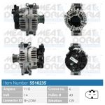 MEAT & DORIA Generator 5510235 14V 110A für STEYR BMW 12317521489 12317521488 7532968