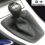 Original BMW E90 E91 E92 E93 M Schaltknauf Short Shift Schaltbalg Leder schwarz
