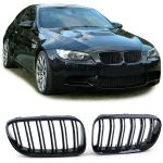 Sport Kühlergrill Nieren Doppelsteg schwarz glänzend BMW 3er E92 E93 10-13