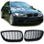 Carparts-online - Sport Kühlergrill Nieren Doppelsteg schwarz matt BMW 3er E92 E93 06-09