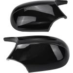 2x Rückspiegeldeckelabdeckung für BMW E90 E91 2008-2011 E92 E93 2010-13 Schwarz glänzend