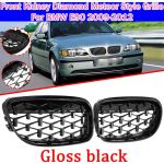 Paar Front Kidney Diamond Meteor Style Kühlergrill für BMW E90 2009-2012