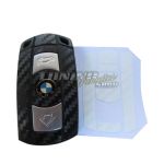Schlüssel Carbon Design Dekor Folie Aufkleber Sticker in WEISS #2 für BMW