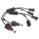 Paar H8 120W Tagfahrlicht Weiß Angel Eyes Halo Bulb Für BMW E90 E92 E82 E60 E70