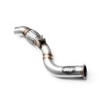 RM Motors Downpipe für BMW 3er 320d E90 ohne Kat Ersatzrohr Edelstahl V2A