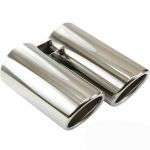 EDELSTAHL Auspuffblende Endrohr Duplex für BMW 3ER E90 E91 E92 E93 Massiv APU-12