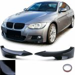 Front Spoiler Ecken Splitter Schwarz Glanz passend für BMW 3er E92 E93 10-13