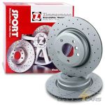 ZIMMERMANN 2x SPORT-BREMSSCHEIBE GELOCHT Ø336 HINTEN FÜR BMW 3-ER E90 E91