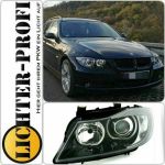 Led Angel Eyes Scheinwerfer Set schwarz für BMW 3er E90 E91 BJ 05 - 09 Neu!!!