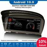 8.8"IPS Autoradio Android 10 GPS CarPlay BMW 3er E90 E91 E92 5er E60 E61 E63 E64