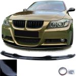 Front Performance Spoiler Schwarz Glanz passend für BMW 3er E90 E91 05-08