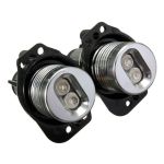 LED Angel Eyes LED-Licht 2pcs 12W Halo Ring Marker Light Angel Eyes Birnen für E90 E91 2005-2008 Lampen Auto LED Scheinwerfer Tagfahrlicht Blaues
