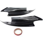 BMW E92 M3 08-13 Front Spaten Hörner Glänzend Schwarz - Schwarz