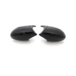 Mirror Cover E90 Car Side Door Rearview Side Mirror Cover Cap For BMW E90 E91 2005-2007 E92 E93 2006-2009 M3 Style E80 E81 E87,1 pair black