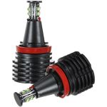 80W Ein Paar LED Angel Eyes Halo Ring Marker Glühbirne Ersatz für BMW E90 E92 E93 E70 E71 E82 E89 M6 1 2 3 Serie X5 X6 Z4,Xenon-Weiß