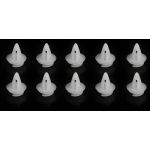 Lifcausal - 10 stücke Innentür-Karten-Verkleidungs-Halteclips Verschluss-Boot-Klemm-Futter für bmw E36 E46 E39 E36 E53 E93