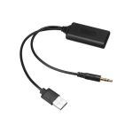 Fuienko - Universal Auto Bluetooth Radio Kabel Adapter Auto Aux Bluetooth Musik Audio Receiver Auto Ladegerät Adapter Für BMW E90 E91 E92 e93,Black