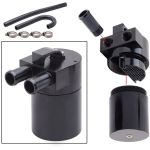 Fuienko - Schwarz Aluminium Legierung Reservior Oil Catch Can Tank mit kühler schlauch für bmw N54 335i 135i E90 E92 E82 2006-2010
