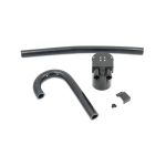 Fuienko - Schwarz Aluminium Legierung Reservior Oil Catch Can Tank mit kühler schlauch für bmw N54 335i 135i E90 E92 E82 2006-2010,whole