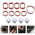 Fuienko - 4 Sets Auto 22mm Diesel Swirl Flap Rohlinge Bungs Dichtungen Ersatz Zubehör Für bmw M47 E46 320d 330d 525d,CHINA