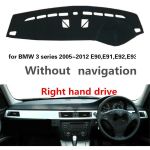 Auto Dashboard Abdeckung für bmw 3 Serie E90, E91, E92, e93 Ohne Navigation Anti Rissbildung Klassische Einfache Auto Anti Fouling Pad Licht,Blau